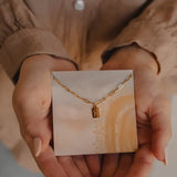 Believe in Miracles Mini Tag Necklace