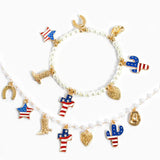 Pearl USA Cowgirl Charm Necklace