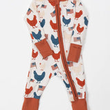 Vintage Chicken & Flags Coverall