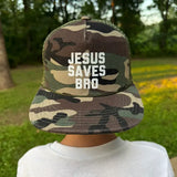 Jesus Saves Bro Hat - Camo