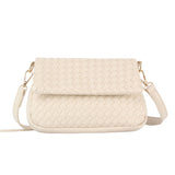 Woven Flap Over Clutch