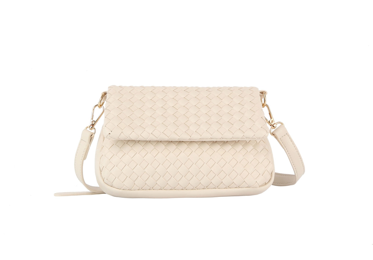 Woven Flap Over Clutch