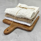 Set of 3 Tea Towels & Cutting Board
