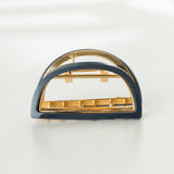 Rosalie Solid | Small Half Moon Metal Claw Clip