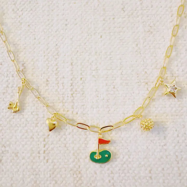 Golf Day Charm Necklace