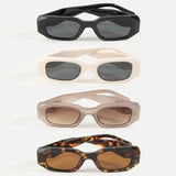 Thick Rectangle Frame Sunglasses