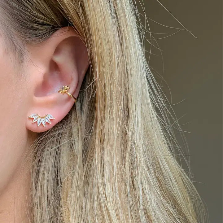Marquise Diamond Stud Earrings