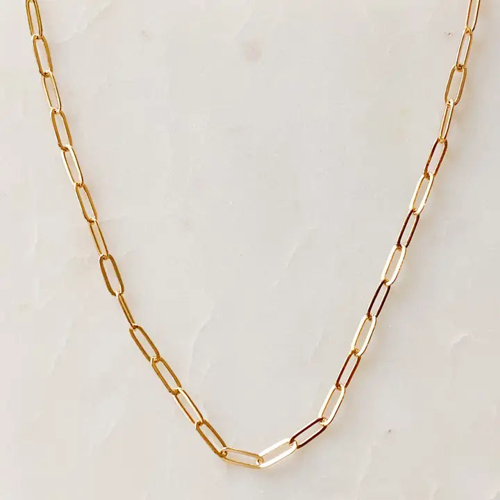 Dainty Paperclip Chain Necklace