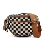 Kaylee Mixed Checkered Crossbody