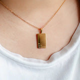 He Is In The Waiting 18kt Gold Necklace