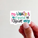 Jesus Vinyl Laptop Bottle Sticker