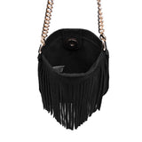 River Fringe Metal Chain Purse
