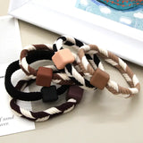 5 Piece Two Tone Braided Hair Ties