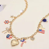 Chunky USA Charm Necklace