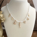 Salt & Sun Coastal Charm Pearl Necklace