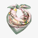 Floral Bird Silky Scarf