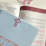 Pink Cross Paper Clip