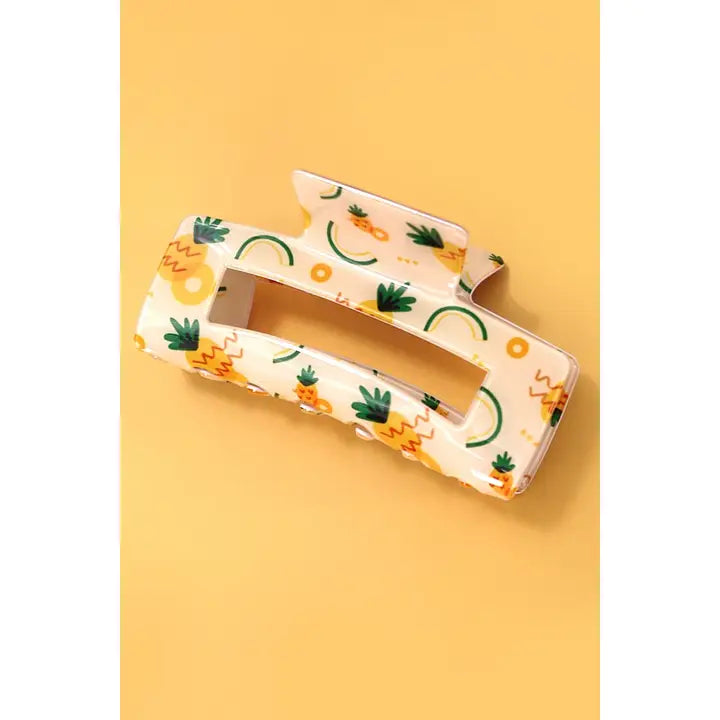 Fruit Rectangle Claw Clip