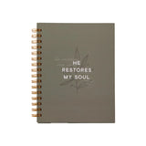 He Restores My Soul Hardcover Journal