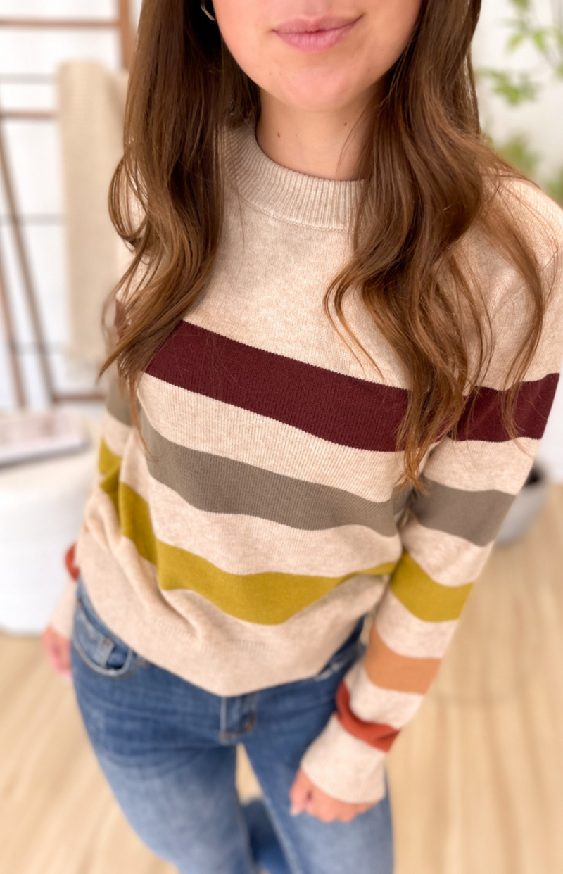 Macy Multi Striped Sweater