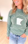 Land of Lakes and Pine Green Long Sleeve