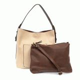 Hobo Coffee Handle Bag w/ Mini Bag