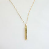 Lila Cz Gold Necklace