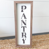 Pantry White Sign