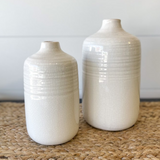 White Crackled Vase