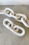 White/Natural Wood Chain Link