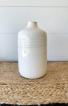White Crackled Vase