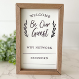 Whiteboard Welcome Be Our Guest Wifi Password Sign